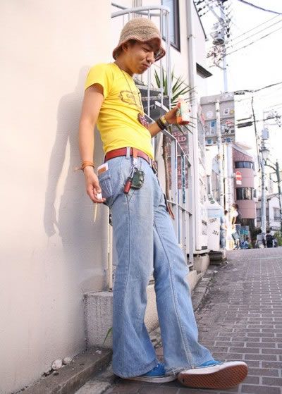 东京街拍 男人比女人更妖艳更风骚